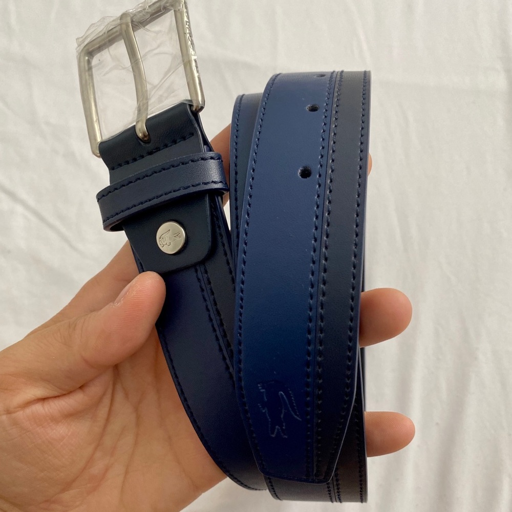 MEN’S LEATHER BELT LACOSTE